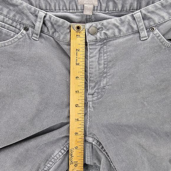 J Jill Corduroy Pants Size 8 Womens Bootcut Stretch Grey 5-Pocket 31x31 Mid Rise - Picture 8 of 15